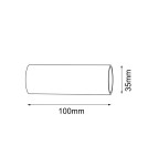 Lighting system accessories - Shilo Connector 10 for Mafra modular system - Black (100 mm) 5104 - product 2