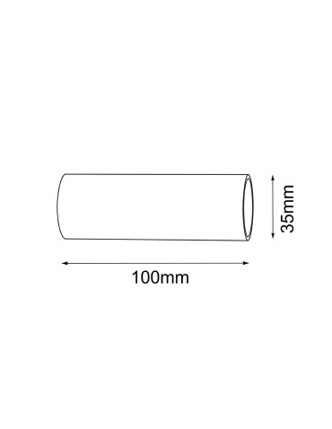 Shilo Connector 10 for Mafra modular system - Black (100 mm) 5104 - product 2