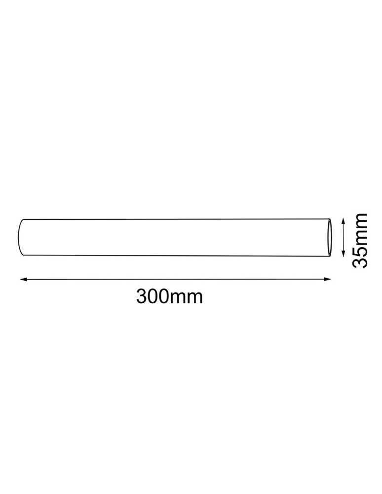 Lighting system accessories - Shilo Connector 30 for Mafra modular system - Black (300 mm) 5105 - product kolory-swiatla.pl 2