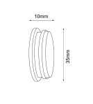 Lighting system accessories - Shilo Termination for Mafra modular system - Black 5109 - product 2