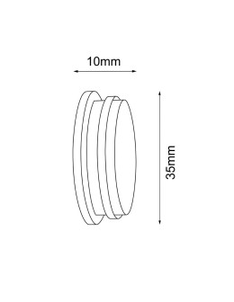 Shilo Zakończenie do systemu modułowego Mafra - Czarne 5109 - produkt 2