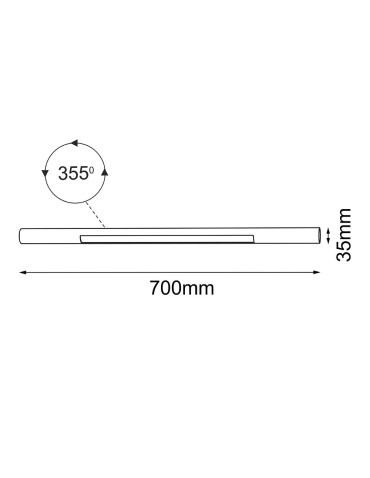 Shilo Lampa modułowa Mafra - Czarna (700 mm) 5102 - produkt 2