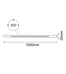 Lighting system fixtures - Shilo Modular lamp Mafra - Black (1000 mm) 5103 - product 2