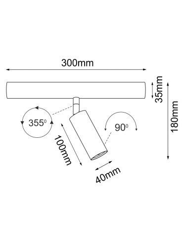 Shilo Lampa modułowa Mafra 1 - Czarna 5106 - produkt 2