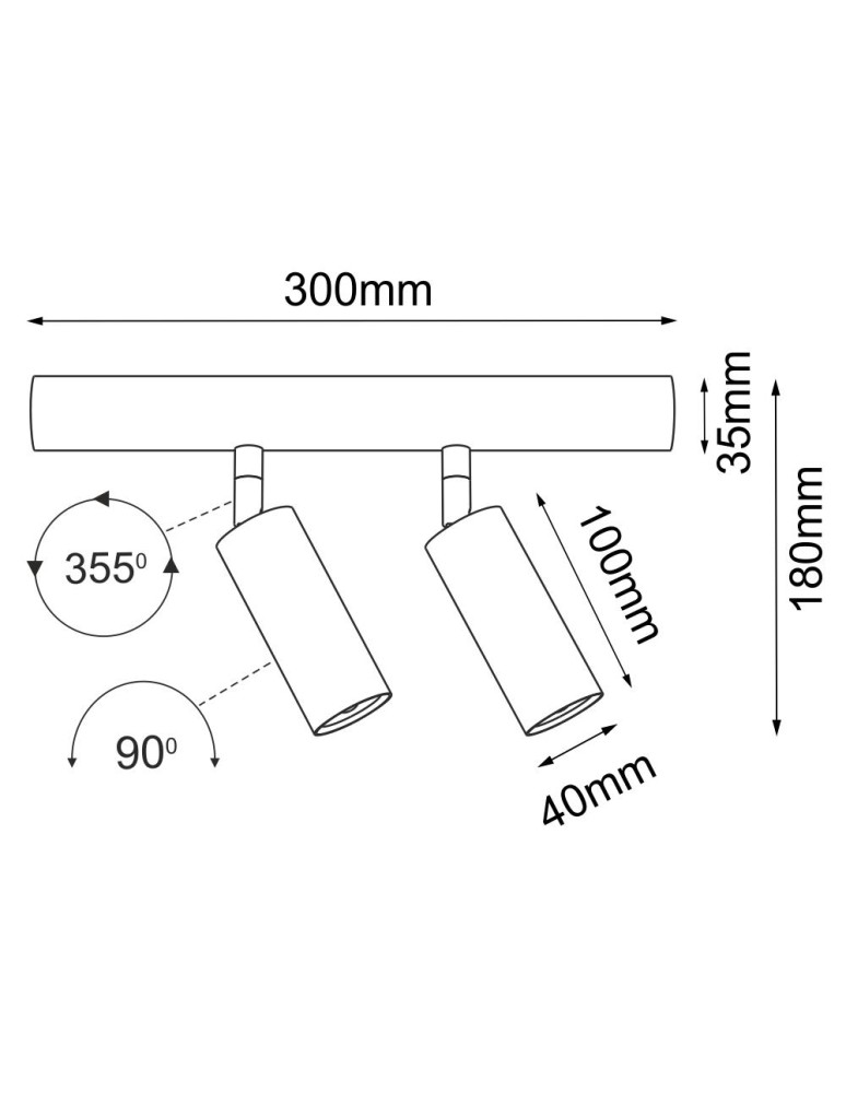 Lighting system fixtures - Shilo Modular lamp Mafra 2 - Black 5107 - product kolory-swiatla.pl 2