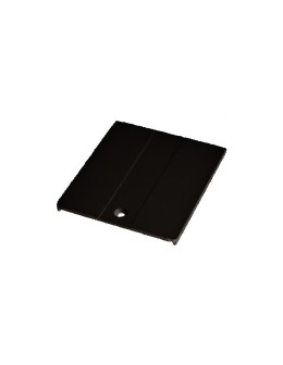 Shilo Power supply cover for 3F 230V flush-mounted busbar - Black 6587