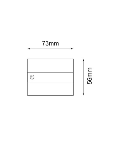 Shilo Power supply cover for 3F 230V flush-mounted busbar - Black 6587 - product 2