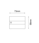Accessories for 3 phase busbars - Shilo Power supply cover for 3F 230V flush-mounted busbar - White 6588 - product 2