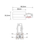 Accessories for 3 phase busbars - Shilo Power supply left for 3F 230V busbar - White 8106 - product 2