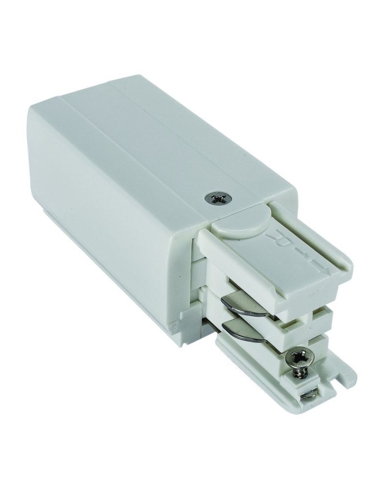 Accessories for 3 phase busbars - Shilo Right-hand power supply for 3F 230V busbar - White 8108 - product kolory-swiatla.pl 1