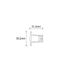Accessories for 3 phase busbars - Shilo Termination for surface-mounted busbar 3F 230V - White 8110 - product 2