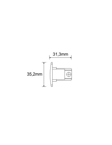 Shilo Termination for surface-mounted busbar 3F 230V - White 8110 - product 2