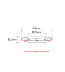 Accessories for 3 phase busbars - Shilo Power switch for busbar 3F 230V - White 8112 - product 2