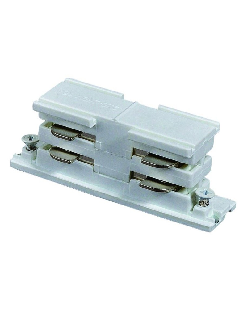 Accessories for 3 phase busbars - Shilo Straight switch for busbar 3F 230V - White 8114 - product kolory-swiatla.pl 1
