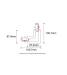 Accessories for 3 phase busbars - Shilo Switch L replacement left-right for 3F 230V busbar - Black 8117 - product 2