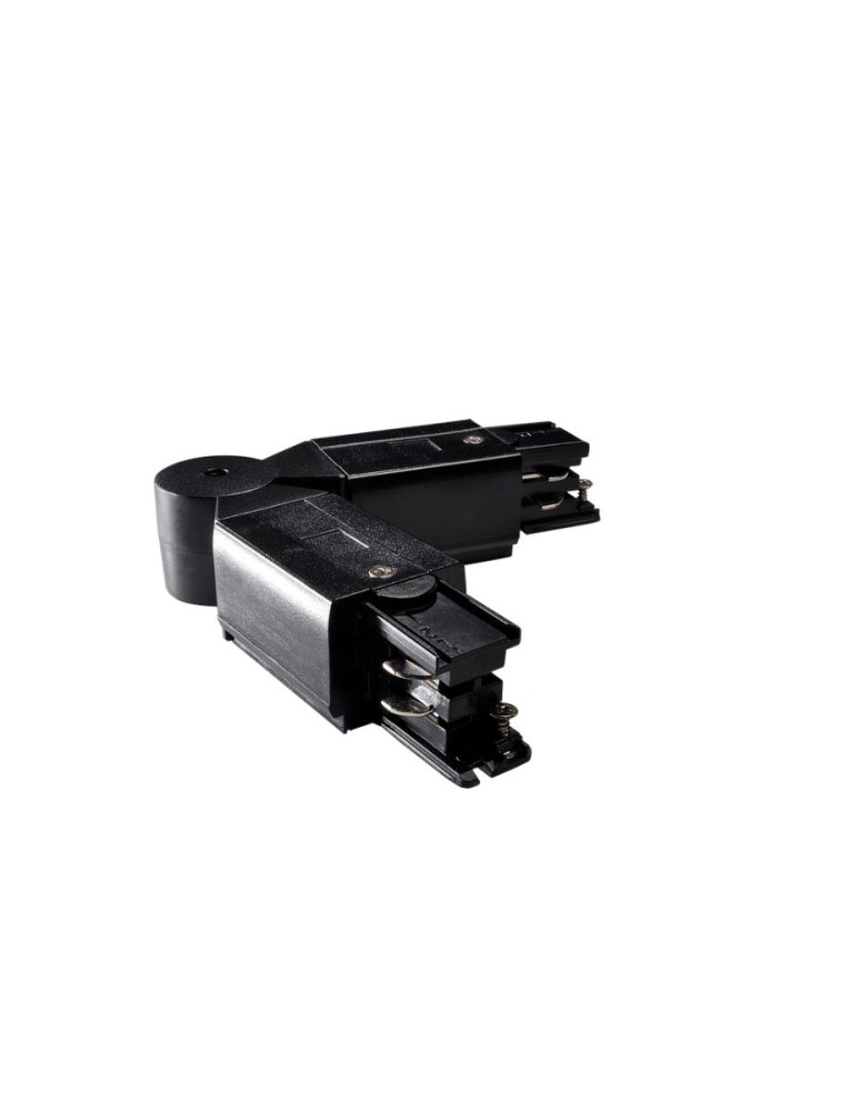 Accessories for 3 phase busbars - Shilo L-bend busbar connector 3F 230V - Black 8121 - product kolory-swiatla.pl 1