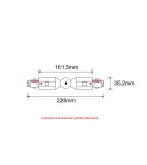 Accessories for 3 phase busbars - Shilo L-bend busbar connector 3F 230V - Black 8121 - product 2
