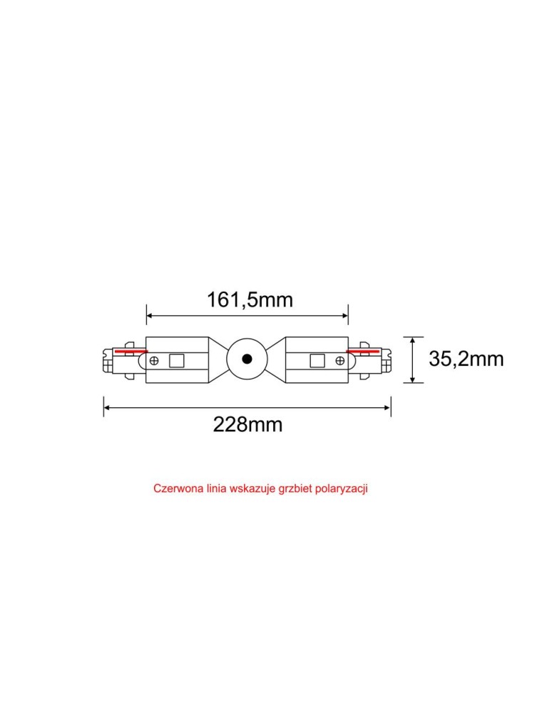 Accessories for 3 phase busbars - Shilo L-bend busbar switch 3F 230V - White 8122 - product kolory-swiatla.pl 2