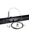Shilo Suspension 5m for surface-mounted busbar 3F 230V - Black 8131