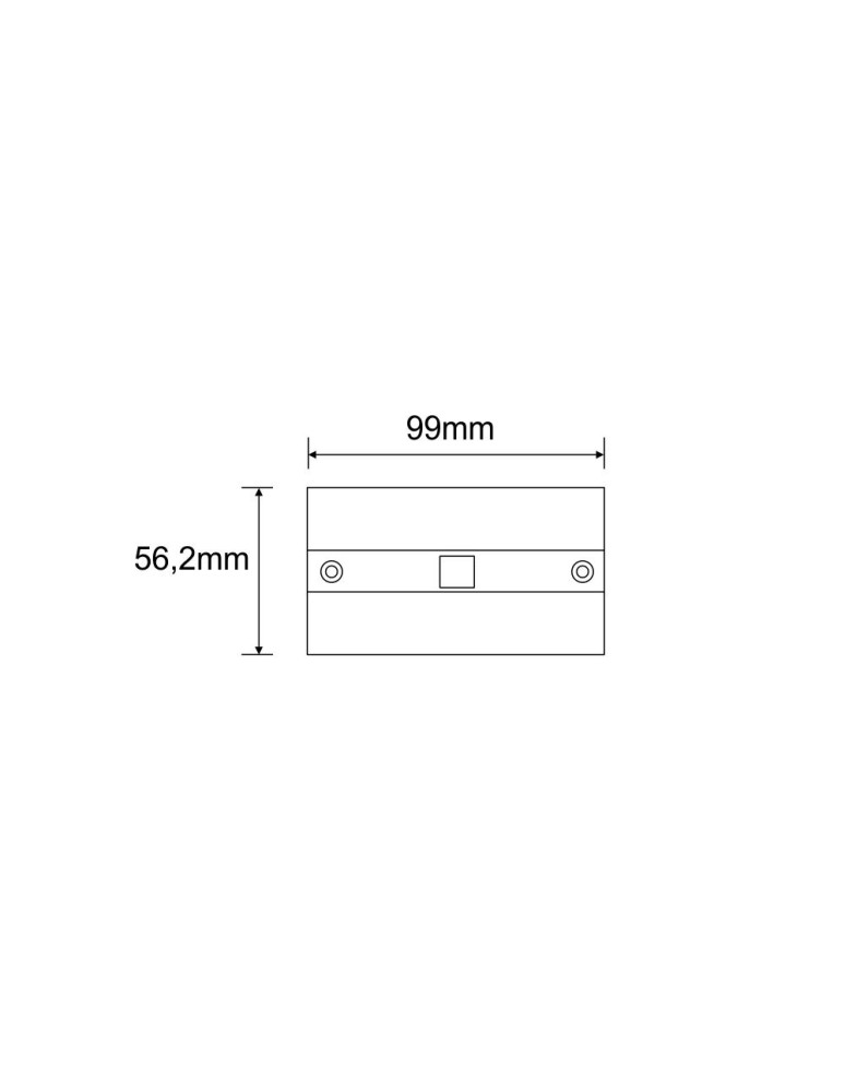 Accessories for 3 phase busbars - Shilo Switch cover I for flush-mounted busbar 3F 230V - White 8134 - product kolory-swiatla.pl 2