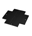 Accessories for 3 phase busbars - Shilo X switch cover for flush-mounted busbar 3F - Black 8135 - product 1