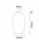 Modern ceiling lamps - Shilo Plafond Tanpo I - Black (200 mm) 1093 - product 2