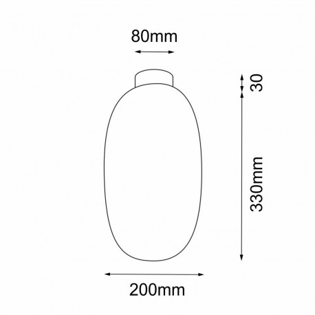 Shilo Plafon Tanpo I - Czarny (200 mm) 1093