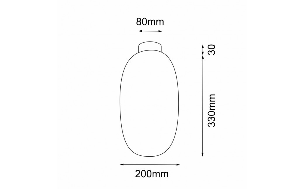 Shilo Plafon Tanpo I - Czarny (200 mm) 1093