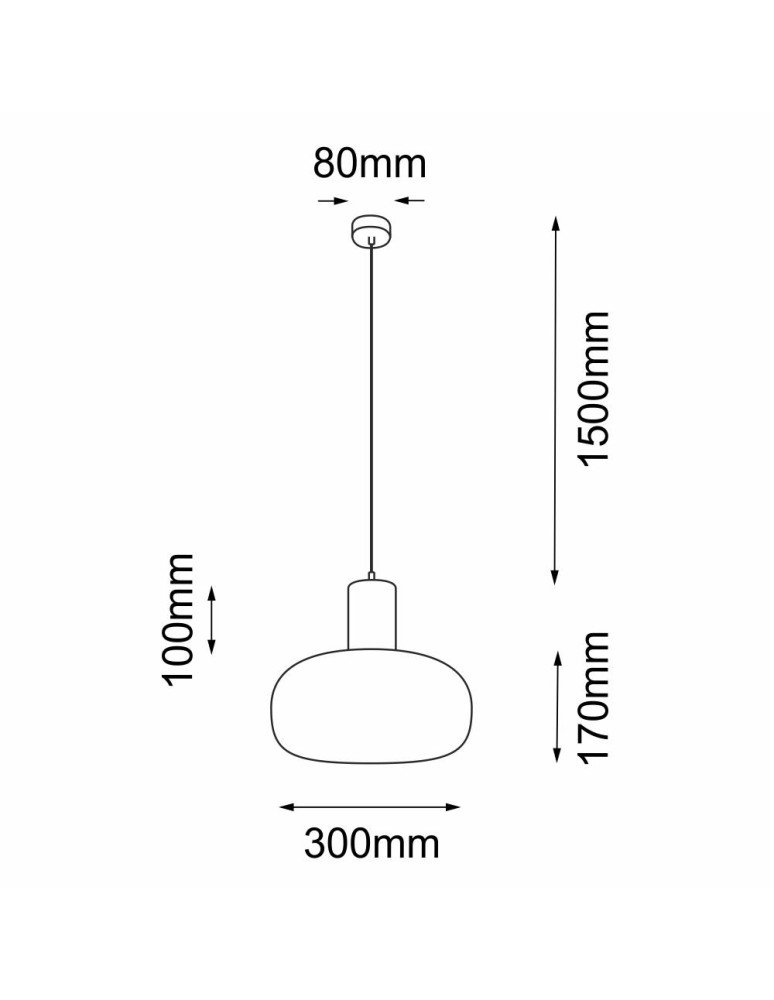 Pendant lamps - Shilo Tanpo O Z Pendant Lamp - Black (300 mm) 5209 - product kolory-swiatla.pl 2