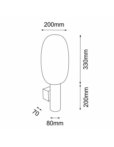 Shilo Wall lamp Tanpo I K - Black (530 mm) 4008 - product 2
