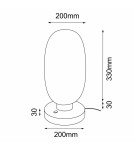 Table lamps - Shilo Tanpo I G Table Lamp - Black (200 mm) 2033 - product 2