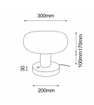 Table lamps - Shilo Tanpo O G Table Lamp - Black (300 mm) 2034 - product 2