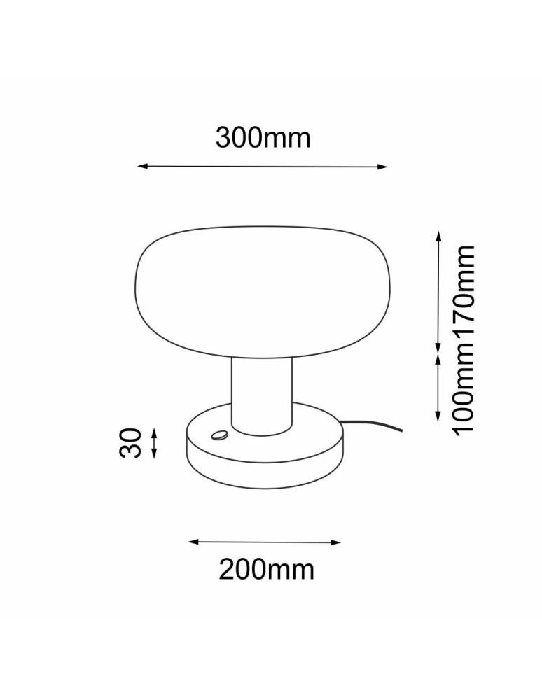 Table lamps - Shilo Tanpo O G Table Lamp - Black (300 mm) 2034 - product kolory-swiatla.pl 2