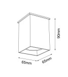 Ceiling luminaires for replaceable light source - Shilo Plafond Toda - Black (90 mm) 1101 - product 2