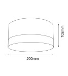 Bathroom ceiling lamps - Shilo Plafon Tosa - White IP44 (200 mm) 7728 - product 2