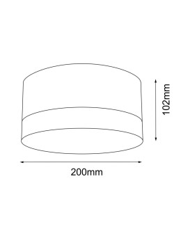 Shilo Plafon Tosa - Black IP44 (200 mm) 8060 - product 2