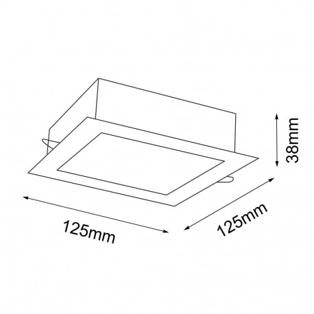 Shilo Lampa wpuszczana Tottori IL - Biała (125 mm) IP44 3000K 7727