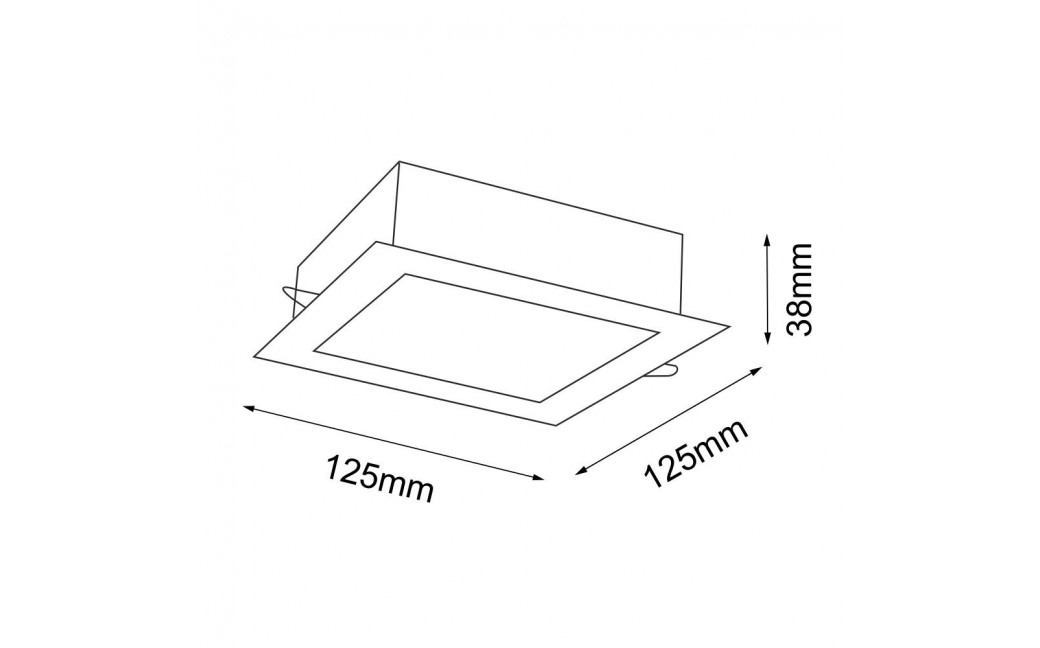 Shilo Lampa wpuszczana Tottori IL - Biała (125 mm) IP44 3000K 7727