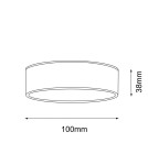 Bathroom ceiling lamps - Shilo Plafond Tottori IL - Black IP44 (100 mm) 3000K 8056 - product 2