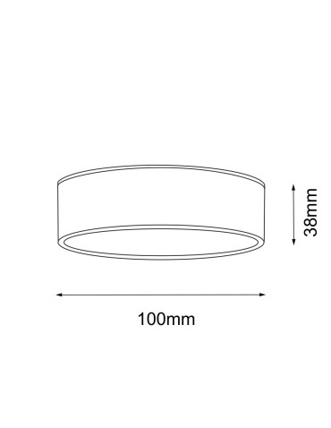 Shilo Plafond Tottori IL - Black IP44 (100 mm) 4000K 8575 - product 2