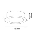 Recessed lamps with hermetic shade - Shilo Tottori IL recessed lamp - Black (125 mm) IP44 4000K 8579 - product 2