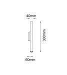 Wall lamps - Shilo Wall lamp Yabu K2 - White (300 mm) 4049 - product 2