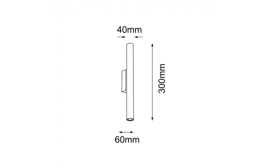 Shilo Kinkiet Yabu K2 - Biały (300 mm) 4049