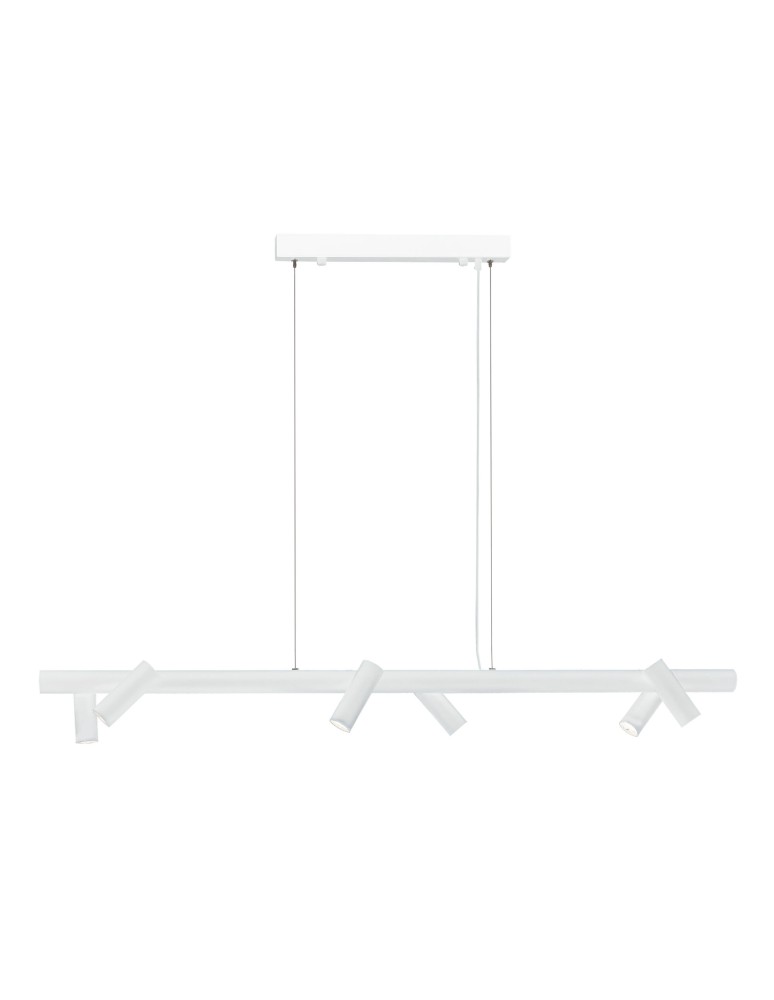 Pendant lamps - Shilo Pendant lamp Yabu 6 - White (1200 mm) 5064 - product kolory-swiatla.pl 1