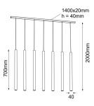 Pendant lamps - Shilo Pendant lamp Yabu 7 - White (700 mm) 7576 - product 2