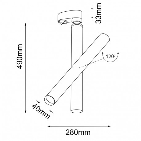 Shilo Spot Yabu T R2 - Biały - Szynoprzewód 3F 230V 7706