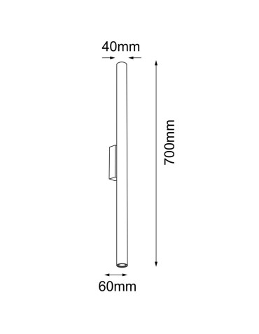 Shilo Kinkiet Yabu K1- Biały IP44 (700 mm) 7749 - produkt 2