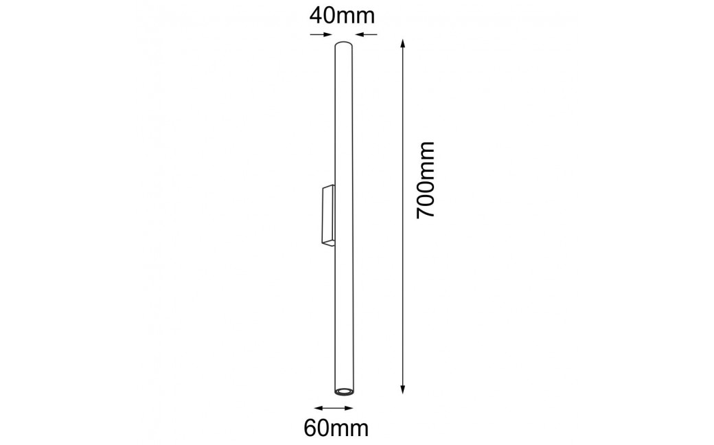 Shilo Kinkiet Yabu K1- Biały IP44 (700 mm) 7749