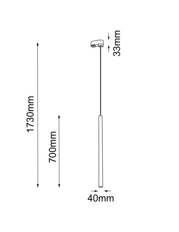 Shilo Spot Yabu T - Black - Rail 3F 230V 7868 - product 2