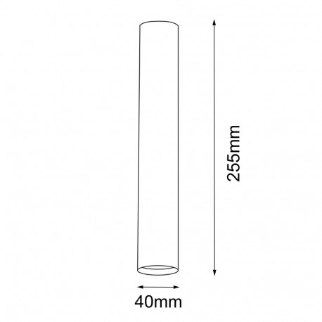 Shilo Plafon Yabu - Czarny IP44 (255 mm) 8074